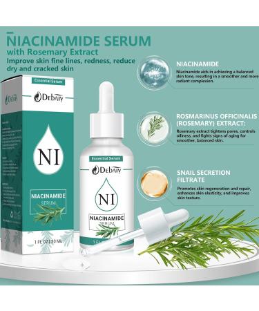 5% Niacinamide Serum Rejuvenating Face with Rosemary Extract Facial Serum (3 Pack 1fl.oz|30ml) 5% Niacinamide Serum with Rosemary Extracts 1 Fl Oz (Pack of 3) - Buy Online on GoSupps.com