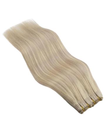 Youngsee Real Hair Extensions - Ash Blond 45cm Tressen Smooth Hair Pasting 100g #18/613 Perfect for Stunning Str hnchen! - Buy Online on GoSupps.com