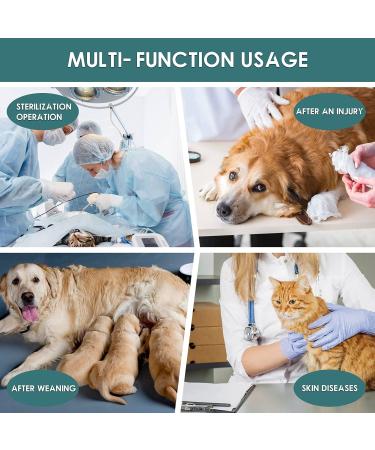 XXL Dog Surgery Recovery Suit - Breathable Postoperative Vest for Puppies | Medical Clothing & E-Collar Replacement | Ruff Green Stripe - Buy Online on GoSupps.com