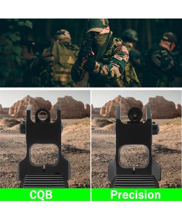 AGGXPF Fixed Iron Sights Set for Picatinny Weaver Rails - Durable Backup Front and Rear Sight - Buy Online on GoSupps.com