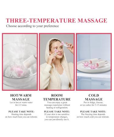 Buy Ice Globes for Facials - #1 Pink Facial Massager Tool for Women's Skincare Reduces Puffiness & Migraine Relief - Buy Online on GoSupps.com