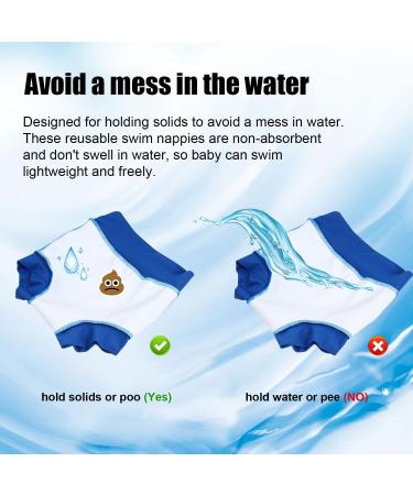 Flyish Direct Reusable Swimming Diaper for Babies | Waterproof Swim Diaper for Boys & Girls S/4T & L/4T - Perfect for Pool & Beach - Buy Online on GoSupps.com