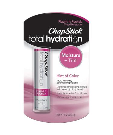 ChapStick Total Hydration Moisture + Tinted Lip Balm Tube - 0.12 Oz - Flaunt it Fuchsia