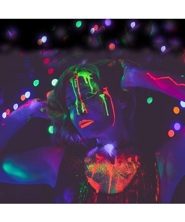 Quiet&Far Body Paint Set with tubes 16 x 0.7 fl oz (8 colors)Neon Glow in the dark paint face paint Blacklight Reactive Fluorescent Paint Non-Toxic  SL_LC_16PCS - Buy Online on GoSupps.com