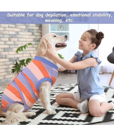 Kuoser Dog Recovery Suit - Breathable After Surgery Body for Male & Female Dogs | Anti-Wound Suit & E-Collar Alternative in Orange & Blue - Buy Online on GoSupps.com