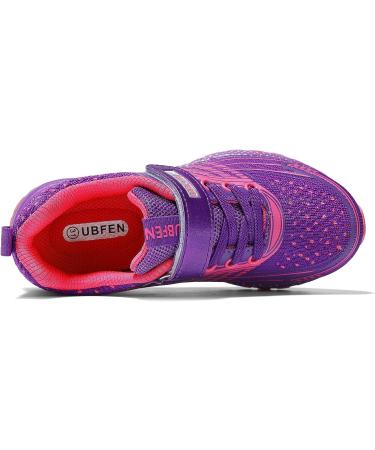 UBFEN Kids Sneakers - Boys Girls Tennis Shoes for Running Athletic Walking Gym Sports - Lightweight & Breathable - Size 2 Big Kid - Purple - Buy Online on GoSupps.com