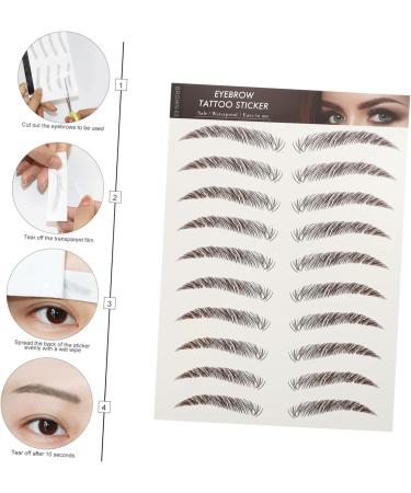 Beatifufu Fake Eyebrow Stickers 9 Sheets Waterproof Eyebrow Stickers False Eyebrows Eyebrow Stencils Eyebrow Lines 6d Cosmetic - Buy Online on GoSupps.com