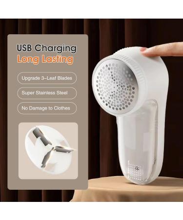 Electric Lint Remover - Fabric Shaver with Safety Lock for Sweaters Clothes & Furniture - White - Buy Online on GoSupps.com