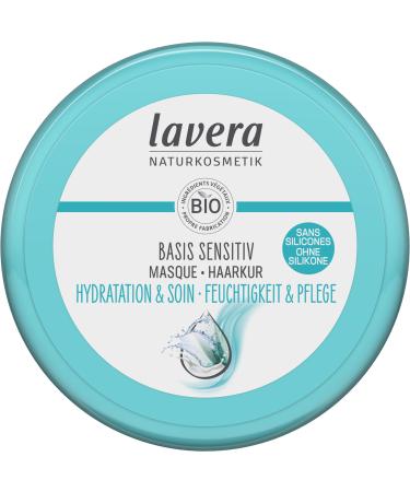 lavera lavera basis sensitive Hydration & Care Mask - silicone-free - Intense hydration & gentle care - vegan - natural cosmetics - 200 ml