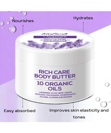 Extra Nourishing Body Butter with Organic Lavender Oil Lavender 300ml - Buy Online on GoSupps.com