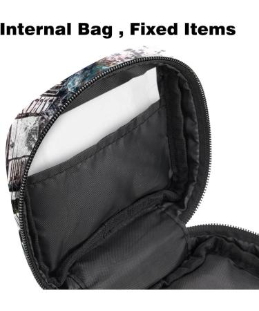 Menstrual Bag with Zipper | Stylish Ladies Napkin & Tampon Collecting Bag for Women & Girls | Guitar Instrument Design - Buy Online on GoSupps.com