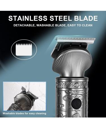 Professional Hair Cutting Tool & Beard Trimmer Kit for Men | T-Blade Clipper & Nose Trimmer - International Shipping - Buy Online on GoSupps.com