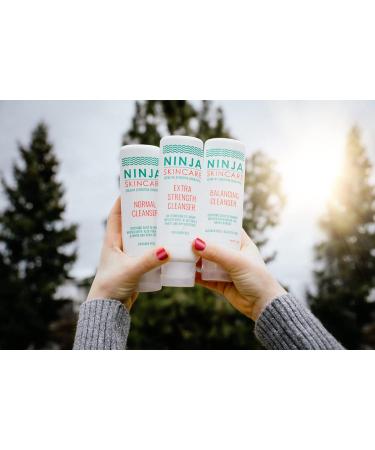 Ninja Balancing Cleanser - Sulfate & Paraben Free Facial Cleanser with White Oak Bark Extract | pH Restoring Non-Irritating Formula | 5.5 OZ - Buy Online on GoSupps.com