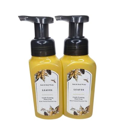 Bath & Body Works Foaming Hand Soap Set of 2 8.75oz Each (Leaves)