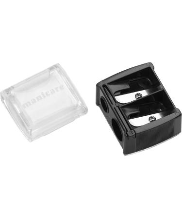 Manicare Dual Cosmetic Pencil Sharpener For Large And Small Lip Eye and Brow Pencils Eyeliner Lip Liner Catches Shavings Cosmetic Makeup Tool Duo Easy To Clean Eliminates Mess - Buy Online on GoSupps.com