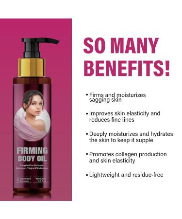 NOBA Body Firming Oil Hydrating and Firming Skin Oil for Full Body Use with Vitamin E and Natural Plant Essence Glow Oi l Quick Absorption Deeply Moisturizes - Buy Online on GoSupps.com