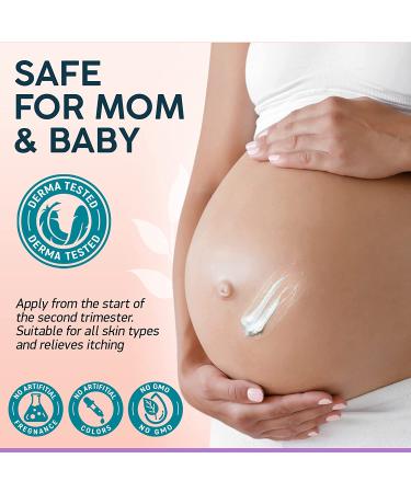 Stretch Mark Cream - Maternity Skin Care with Collagen, Jojoba, and Olive Oil - Prevents and Fades Stretch Marks - Hydrating Belly Lotion for Pregnant Women - 4 oz - Buy Online on GoSupps.com