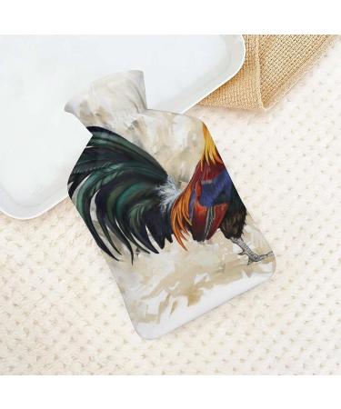 Hot Water Bottle with Lid - Cock Rooster Rubber Pain Relief Cramps Foot Warmer & Therapy - Buy Online on GoSupps.com