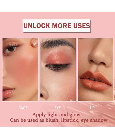 Korean Soft Cream Blush Stick for Cheeks, Eyes and Lips - Long-Wearing & Smudge Proof (02 Healthy Orange) - Buy Online on GoSupps.com