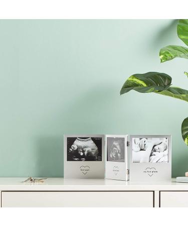 VonHaus Triple Sonogram Picture Frame - Preserve Ultrasound and Baby Photos - Buy Online on GoSupps.com