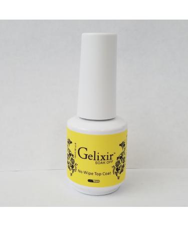 GELIXIR - Soak Off Gel No-wipe Top Coat - .5 Oz / 15 mL