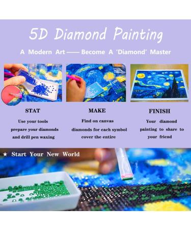 Palodio 5D Diamond Painting Kit - Cartoon Dinosaur Paint by Numbers - 12x16 inch Full Drill Round Rhinestone Craft Canvas for Home Wall Decor - Buy Online on GoSupps.com