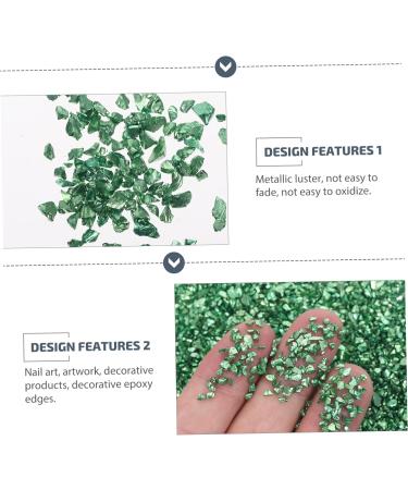 SOIMISS Sac de D coration Ongles Verre Irr gulier Vert Fonc Nail Art pour Remplissage poxy DIY Manucure R sistantes Peau - Buy Online on GoSupps.com