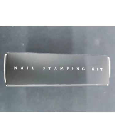 EBANKU Double Sided Nail Stamper Kit with Gel Polish - French Tip Nail Stamping Set for Home DIY Salon - Buy Online on GoSupps.com