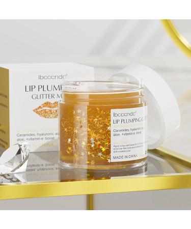 Gruwkue Glitter Oil For Lip - Natural Lip Plumping Gloss For Shimmer Plump Lips Portable Lip Enhancer Hydrating And Reduce Fine Lines Enhance Lips Elasticity Yellow - Buy Online on GoSupps.com