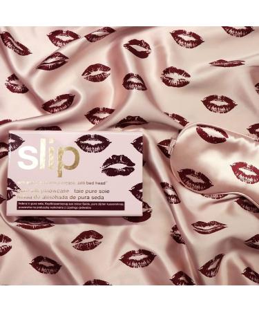 Slip Silk Sleep Mask Berry Kiss - 100% Pure Mulberry 22 Momme Silk Eye Mask - Buy Online on GoSupps.com