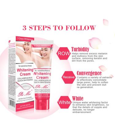 Collagen Whitening Cream for Underarms Brightening Cream for Intimate Areas Natural Dark Spot Cream for Underarms Inside Thighs Bikini Area  - Buy Online on GoSupps.com