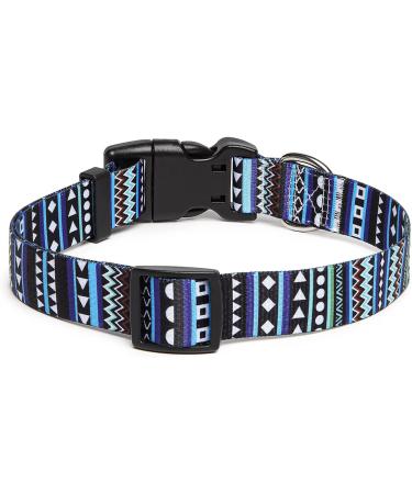 Adjustable Soft Nylon Dog Collar for Small & Medium Dogs | Suredoo Blue | Comfort Fit for Puppies & Cats (L: 38-63 cm) - Buy Online on GoSupps.com