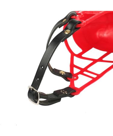 Buy Don Pare Muzzle Model 101 in Red - Ideal for Dog Racing Kennels & Car Travel | Amathings - Buy Online on GoSupps.com