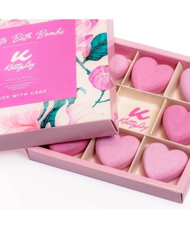 Katty Loy - Bath Bombs Gift Set - Luxury Bath Fizzies Spa Pamper Kit for Moisturizing Skin Mothers' Days Gift Birthday Present Ideas - Gift for Women Girlfriend Wife Her Girl Nan