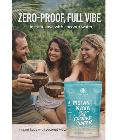 Instant Kava Powder + Coconut Water - Noble Fiji Kava Drink Mix Dehydrated Not Micronized Kava Easy Mix (2oz) 2 Ounce (Pack of 1) - Buy Online on GoSupps.com