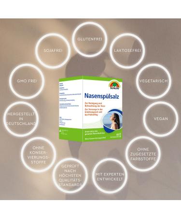 Buy SUNLIFE Nasal Rinse Salt - 60 Sticks of 2.25g for Blocked Nose Relief | International Shipping - Buy Online on GoSupps.com