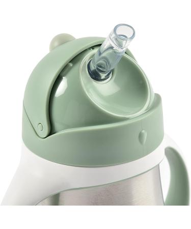 Beaba Stainless Steel Sippy Cup - Toddler/Baby Insulated Straw Cup with Handles (8.5 oz, Sage) - 8+ months - Buy Online on GoSupps.com