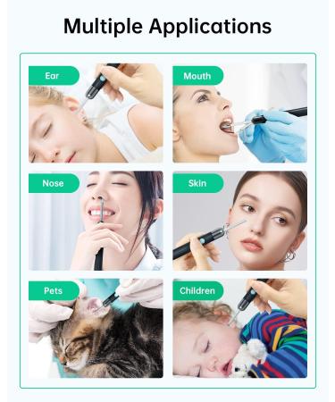Ear Wax Removal Kit | Hpavxlr 1080P Wireless Ear Remover with Camera | 3.5mm Ear Endoscope WiFi Otoscope | App Control | 6 LEDs | IP67 Waterproof | for iOS Android Adults Kids Pets | X6-b - Buy Online on GoSupps.com