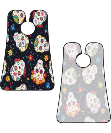 Shop Sugar Skull Floral Beard Bib | Non-Stick Grooming Cloth for Easy Shaving & Trimming | Perfect Gifts for Men - Buy Online on GoSupps.com