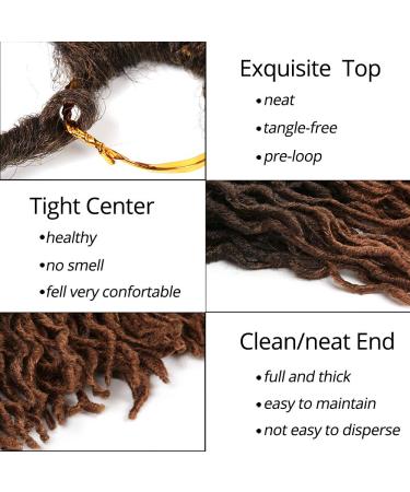 Shop 6 Packs Faux Locs Crochet Hair - 30.5cm Nu Locs Short Braids & Dreadlocks - Durable & Stylish #t1b/30 - Buy Online on GoSupps.com