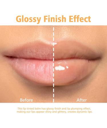 KYDA Peach Lip Gloss Balm | Moisturizing & Hydrating Lip Care for Dry Cracked Lips | Glossy Finish Tint - Buy Online on GoSupps.com