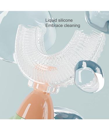 Rocket Shape Kids U-Shaped Toothbrush - Food Grade Soft Silicone Brush Head 360 Oral Teeth Cleaning Design for Toddlers and Children 1-8 Years/8-12 Years Old Green 1-8 Years Old - Buy Online on GoSupps.com