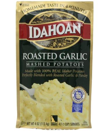 Idahoan Mashed Potatoes, Roasted Garlic, 4 oz
