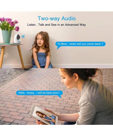 wansview Baby Monitor Camera  1080PHD Wireless Security Camera for Home  WiFi Pet Camera for Dog and Cat  2 Way Audio  Night Vision  Works with Alexa Q6-W - Buy Online on GoSupps.com