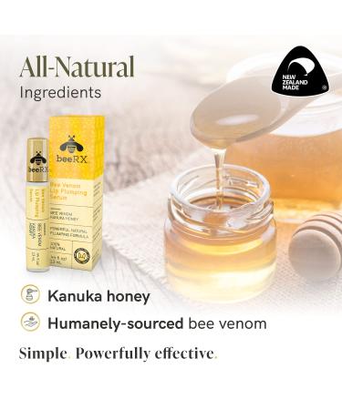 Bee Rx Lip Plumping Serum with Bee Venom & Kanuka Honey - Anti-Aging Lip Care & Moisturizer - Buy Online on GoSupps.com