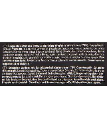  Loacker Loacker Wafer Fondente Dark Noir Crispy Waffles with Sweet Chocolate Cream 150g (Pack of 3) - Buy Online on GoSupps.com