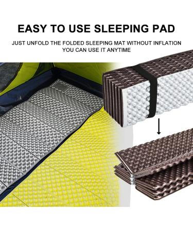 Widesea Portable Foam Sleeping Pad for Camping & Hiking - Waterproof & Moistureproof - Grey - Buy Online on GoSupps.com