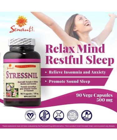 Sewanti Stressnil 90 Capsule NPN 80023388 multicolor 100 gram - Buy Online on GoSupps.com