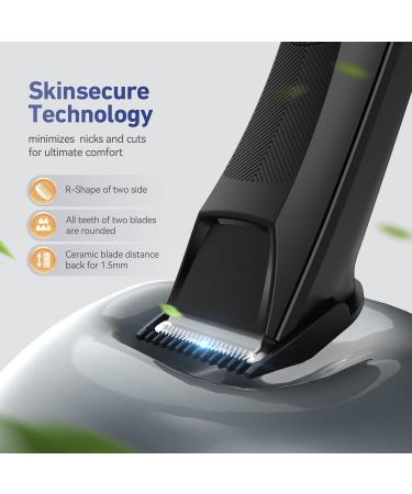Premium Waterproof Electric Groin & Body Hair Trimmer for Men | Rechargeable Ceramic Blade Groomer | Ideal Ball & Pubic Hair Shaver - Buy Online on GoSupps.com