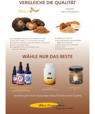 UHTCO Corporation UHTCO MacaPro XPresso 100 g organic maca like coffee black maca extract from Peru as an alternative to coffee organically grown 100 black maca roots - Buy Online on GoSupps.com